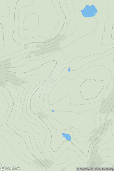 Thumbnail image for Ffridd Ddu [Bala to Welshpool] [SH970369] showing contour plot for surrounding peak